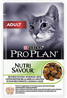 Purina Pro Plan Nutri Savour Adult Pouch с ягнёнком в желе, 85 гр